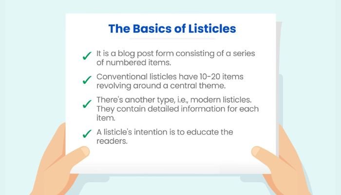 The Basic of Listicles for content