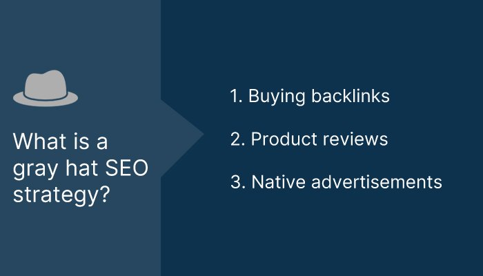 What is a gray hat SEO strategy?