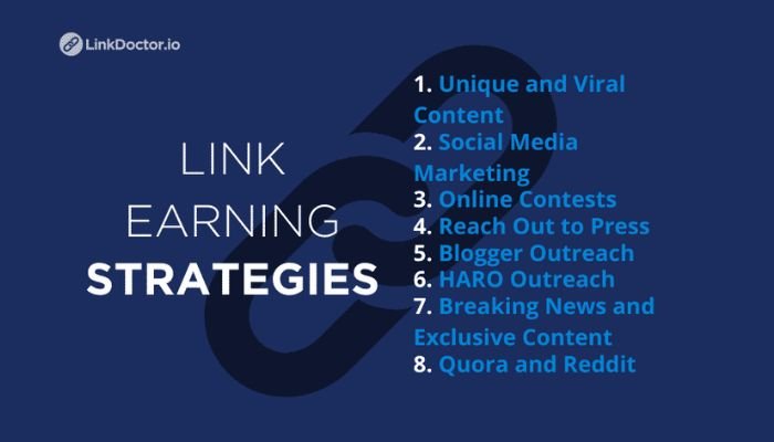 Link earning strategies